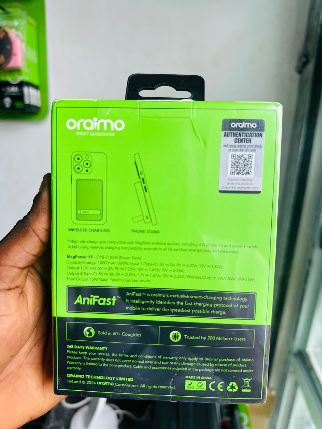 ORAIMO MAGNETIC WIRELESS CHARGE