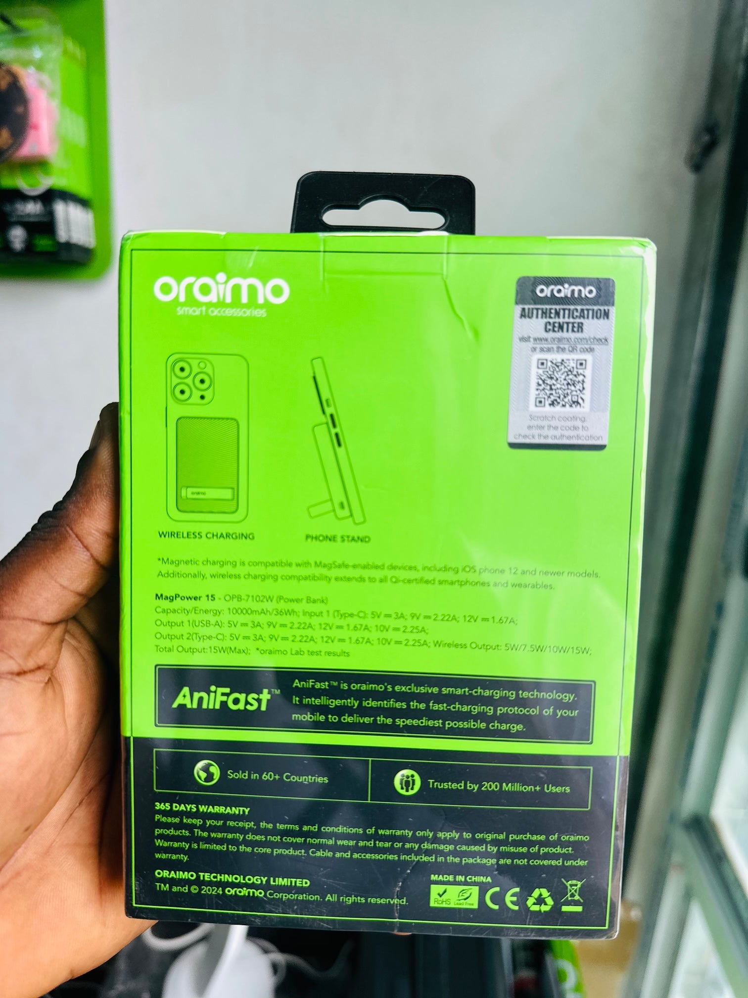 ORAIMO MAGNETIC WIRELESS CHARGE